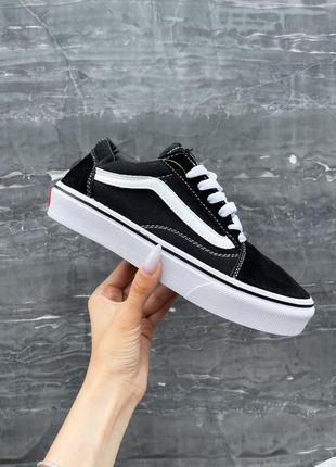 Кеди vans old skool black white