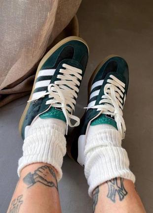 Adidas gazelle green velvet 2525 162584342