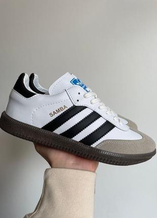 Кросівки adidas samba white black