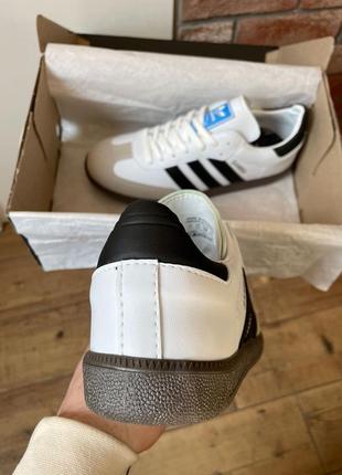 Кросівки adidas samba white black5 фото