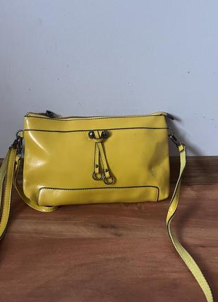 Sale 💗 сумка нова маленька жовта лакова нова клатч жовтий