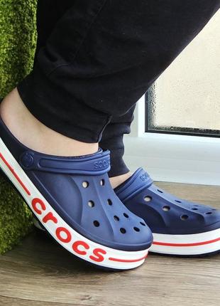 Женские кроксы синие тапочки croc$ шлёпанцы (размеры: 34,35,36,37,38)