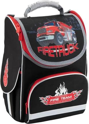 Рюкзак шкільний каркасний kite firetruck