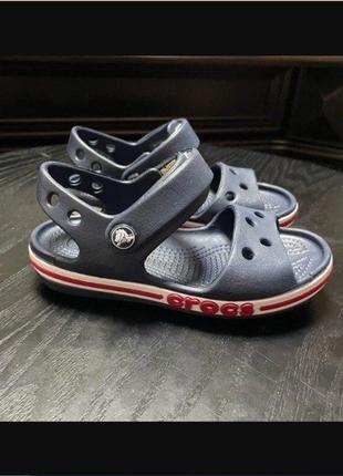 Крокс сандалі баябенд дитячі сині crocs kids bayaband sandal navy/pepper
