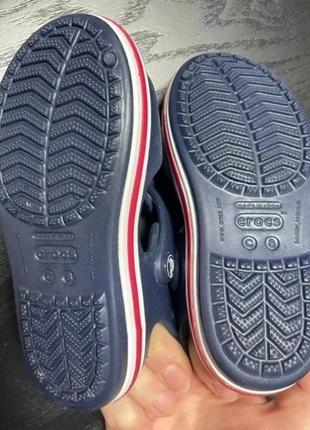 Крокс сандалі баябенд дитячі сині crocs kids bayaband sandal navy/pepper8 фото