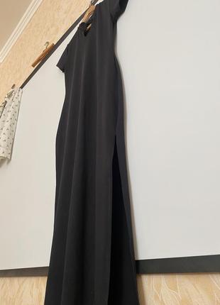 Платье в восточном стиле с разрезом / юбка с воланом3 фото
