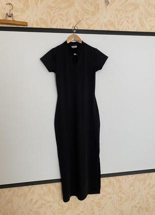 Платье в восточном стиле с разрезом / юбка с воланом6 фото