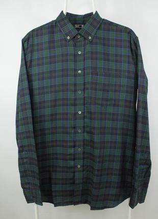 Легка фланелева сорочка рубашка daks london light checked flannel casual shirt