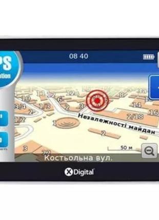 Gps навигатор x-digital 552 новый с дефектом