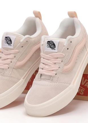 🌺vans old skool knu pastel pink🌸женские кеды ванс, кеди жіночі ванс