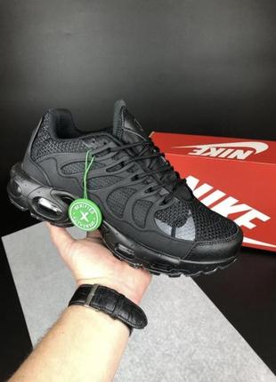 Мужские и подростковые кроссовки nike air max tn terrascape plus black zapatillas крутое мужское и подростковое кроссовки найк чёрные сереы