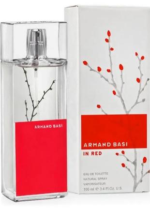 Женская туалетная вода armand basi in red eau de toilette (белая), 100 мл.