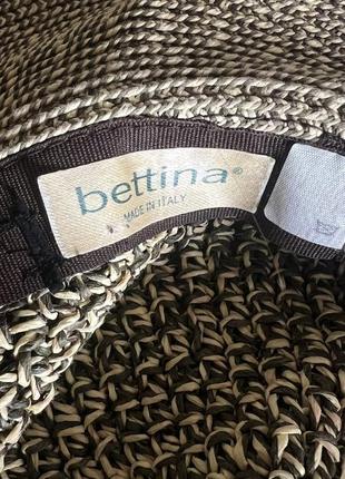 Вінтажна італійська пляжна шляпа bettina made in italy5 фото