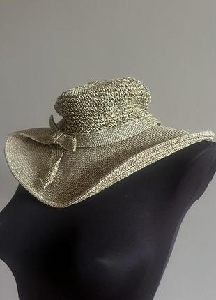 Вінтажна італійська пляжна шляпа bettina made in italy6 фото