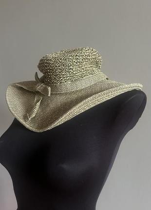 Вінтажна італійська пляжна шляпа bettina made in italy8 фото