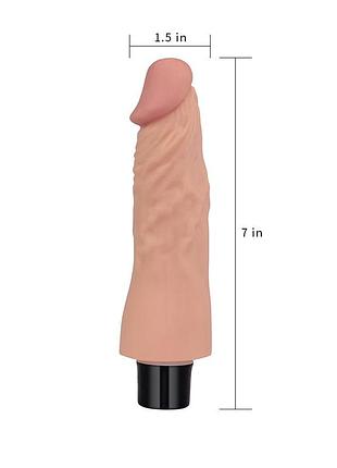 Фаллоимитатор с вибрацией real softee 7" long супер шоп 4
