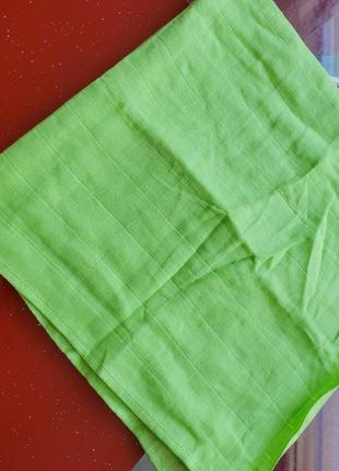 Muslinz муслиновая пеленка зеленая салатовая многоразовый подгузник 72.5×68см