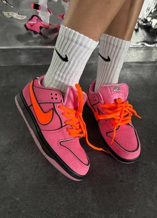 Жіночі кросівки nike sb dunk powerpuff girls “blossom” premium.