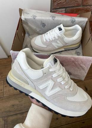 Кросівки new balance 574 legacy grey beige4 фото