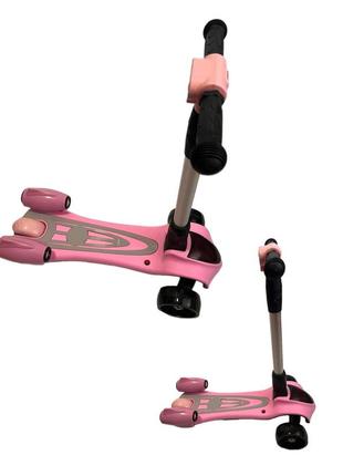 Детский самокат scooter  розовый распродажа!