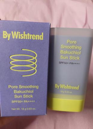By wishtrend bakuchiol spf50+ pore smoothing bakuchiol sun stick сонцезахисний стік для обличчя 8.26