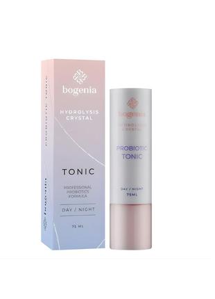 Увлажняющий тоник для лица bogenia hydrolysis crystal tonic с пробиотиками, 75 мл