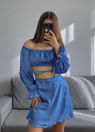 Комплект (топ+спідниця), фото реал