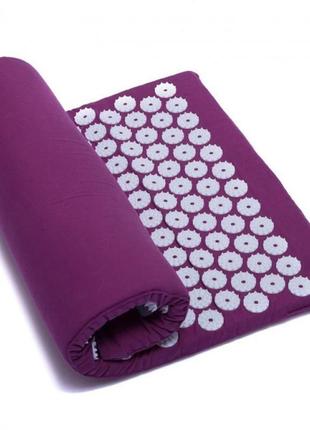 Килимок для акупунктурного масажу acupressure mat фіолетовий весенняя распродажа!