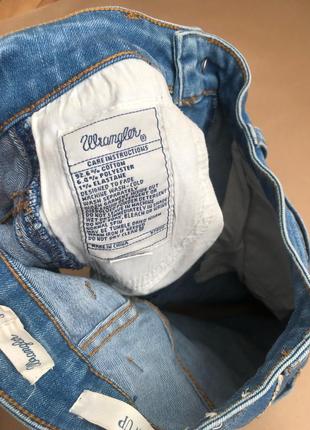 Wrangler pin-up джинсовые шорты мини высокая посадка xs s3 фото