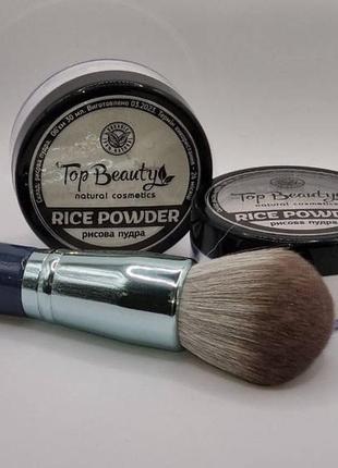 Рисова пудра для обличчя top beauty rice powder, 15 г1 фото