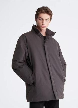 Новая куртка calvin klein (ck cotton nylon blend coat gray)c америки s,m,l