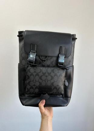 Рюкзак coach track backpack in signature canvas