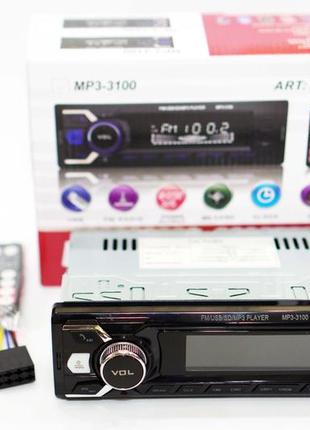 Автомагнитола 3100 bluetooth+2xusb+microsd+aux 4x50w