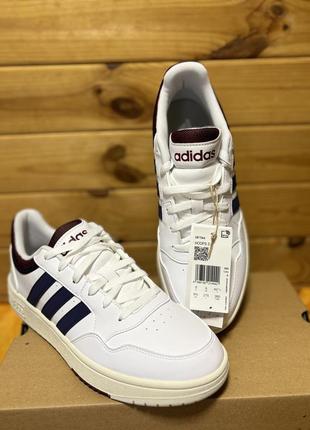 Adidas hoops 3.0 low classic vintage casual shoes white