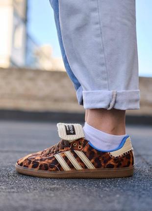 Кроссовки adidas samba wales bonner leopard