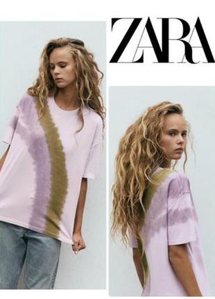 Футболка з принтом тай-дай zara