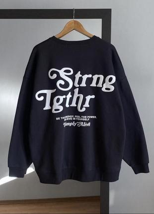 Stronger together printed sweatshirt (свитшот)