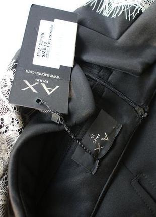 Брендовое коктельное платье бюстье облегающая черная от ax paris8 фото