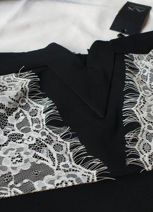 Брендовое коктельное платье бюстье облегающая черная от ax paris4 фото