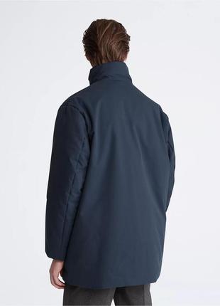 Новая куртка calvin klein (ck cotton nylon blend coat navy) c америки m,l2 фото