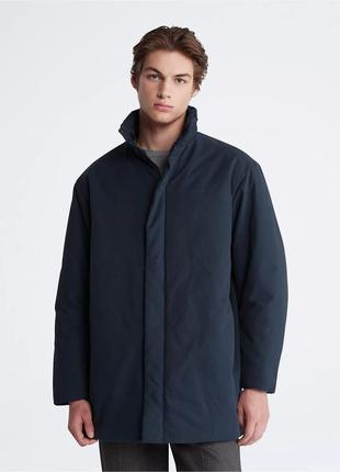 Новая куртка calvin klein (ck cotton nylon blend coat navy) c америки m,l