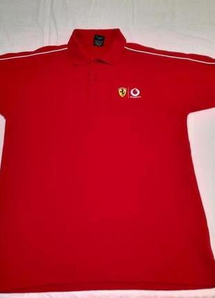 Футболка поло cotton idea ferrari official licensed product 2002 г. - м