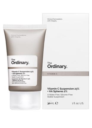 Сыворотка с витамином c и гиалуроновой кислотой the ordinary  vitamin c suspension 23% + ha s