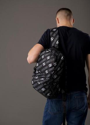 Чоловічий рюкзак спортивний молодіжний місткий водонепроникний для хлопця міський чорний under armour5 фото