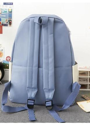 Стильний набір jingpin 5в1 для підлітка. рюкзак, сумка, міні сумка, пенал, мішечок.5 фото