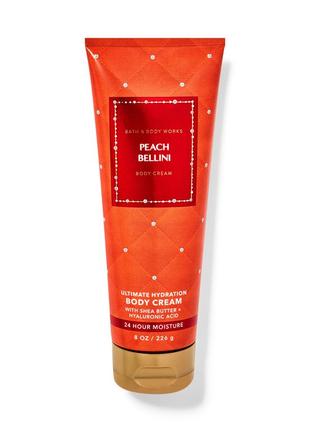 Зволожуючий крем для тіла bath & body works peach bellini