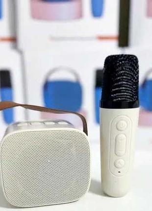 K1 караоке + bluetooth колонка + беспроводной микрофон