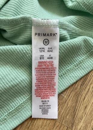 Кроп топ зелений з вишивкою ромашки primark m5 фото