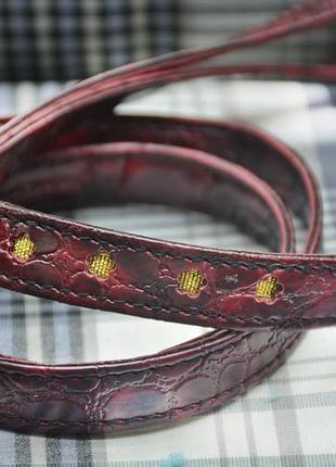 Повідець для декоративних собак з вініл-шкіри