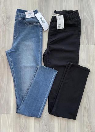 Джинсы super stretch от h&m в синем и черном цвете. англия.